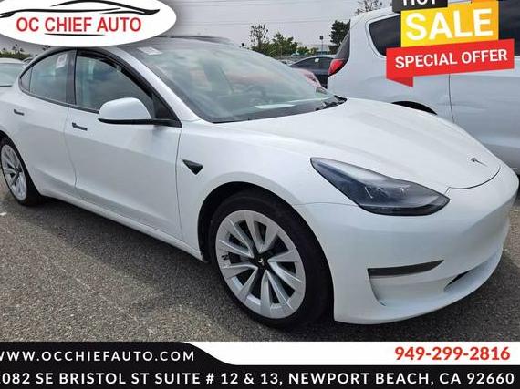 TESLA MODEL 3 2022 5YJ3E1EB0NF236929 image